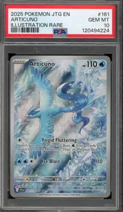 Pokemon Articuno Journey Together Illustration Rare #161 PSA 10 Gem Mint - Image 1