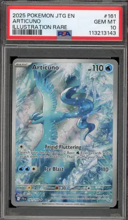 Pokemon Articuno Journey Together Illustration Rare #161 PSA 10 Gem Mint - Image 1