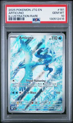 2025 POKEMON JTG EN-JOURNEY TOGETHER ILLUSTRATION RARE #161 ARTICUNO PSA 10 - Image 1