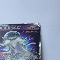 2017 Pokemon Sun & Moon - Crimson Invasion Ultra Rare Holo Nihilego GX 49/111 HP - Image 3