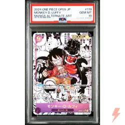 PSA 10 Monkey D. Luffy (Manga Alt Art) OP09-119 SEC - ONE PIECE Japanese 2024 - Image 1