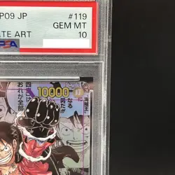 PSA 10 Luffy OP09-119 Manga Alt Art Emperors in the New World ONE PIECE Card - Image 3