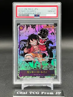 PSA 10 Luffy OP09-119 Manga Alt Art Emperors in the New World ONE PIECE Japanese - Image 1
