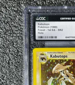 1999 Pokemon 1st Edition Fossil #9 Kabutops Holo Rare CGC 10 GEM MINT WOTC Card - Image 4