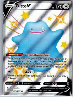 Ditto V SV118/SV122 Shining Fates: Shiny Vault - Pokemon Card - NM - Image 1
