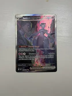 Team Rocket's Mewtwo ex 231/182 SIRDestined Rivals Pokemon Card TCG - Image 2