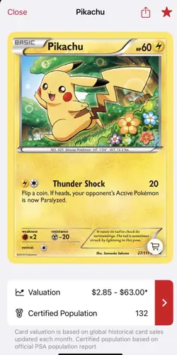 Pikachu Common XY - Furious Fists 27/111 Lightning Normal Pokemon Card TCG - Image 3