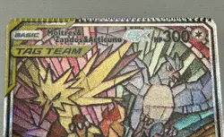 Moltres Zapados Articuno GX Tag Team Promo SM210 Crimp Error Pokemon Card - Image 1