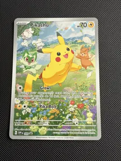 Pokemon Pikachu TCG SVP088 Black Star Promos Full Art Holo Card - Image 1