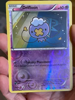 POKEMON DRIFLOON 49/124 COMMON REVERSE HOLOFOIL DRAGON EXALTED MP CARD - Image 1