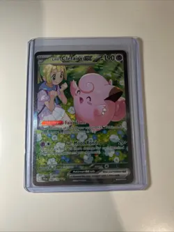 Pokemon TCG Journey Together Lillie's Clefairy EX Card 184/159 Sir - Image 1
