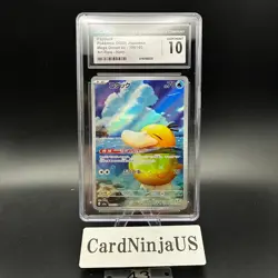 CGC GEM MINT 10 Psyduck AR 199/193 M2a Japanese Pokemon Card Mega Dream 43 - Image 1