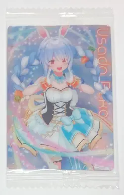 Usada Pekora Idol Ver. Sealed Metallic Vol. 2 Wafer Card - Bandai - Hololive - Image 1