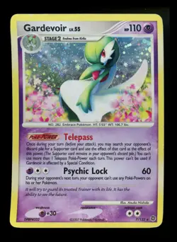 Gardevoir 7/132 Secret Wonders 2007 Holo Rare SWIRL Pokemon Card TCG - Image 1