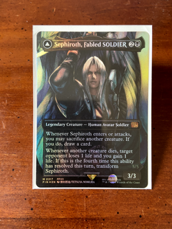 Sephiroth, Fabled SOLDIER (0317) (Borderless) Final Fantasy Foil - Image 1