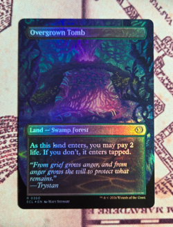 MTG Foil Overgrown Tomb Borderless Lorwyn Eclipsed NM - Image 2