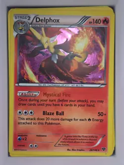 Pokemon TCG Delphox 026/146 Cosmos Holo Promo Blister Exclusives (BLE) NM/LP - Image 1
