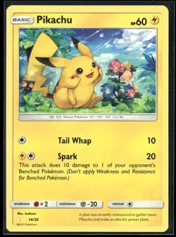 Pokemon - Pikachu 14/30 2017 Lycanroc & Alolan Raichu Trainer Kit LP - Image 1