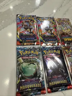 Pokemon Scarlet And Violet + MEGA SETS English Sealed Booster Pack Lot Of 6 NEW - Image 2