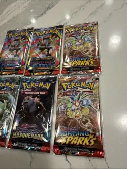 Pokemon Scarlet And Violet + MEGA SETS English Sealed Booster Pack Lot Of 6 NEW - Image 3