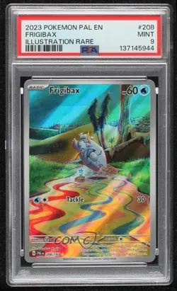 Frigibax Illustration Rare Pokemon Scarlet & Violet Paldea Evolved SV02 PSA 9 - Image 1