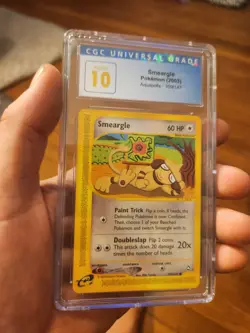 (POP 3) CGC 10 PRISTINE Pokemon Smeargle 109/147 Aquapolis 2003 Ereader - Image 1