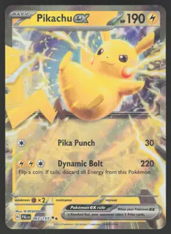 Pikachu ex 063/193 Double Rare Pokemon TCG SV02: Paldea Evolved NM - Image 1