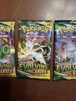 Pokemon TCG: Sword & Shield- (3)Evolving Skies Booster Packs- NEW/FACTORY SEALED - Image 3