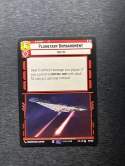 Star Wars Unlimited Jump To Lightspeed: Planetary Bombardment #181/261 NM - Image 1