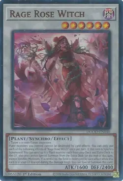 Yu-Gi-Oh Doom Of Dimensions Rage Rose Witch Ultra Rare DOOD-EN040 NM!!! - Image 1