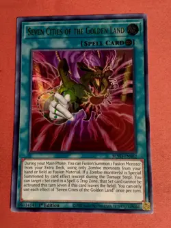 Yu-Gi-Oh! Seven Cities of the Golden Land BLVO-EN062 Ultra Rare - Unplayed Mint+ - Image 1