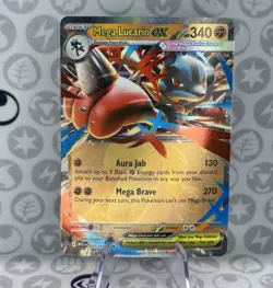 Mega Lucario ex - 77/132 - Double Rare - Pokemon Mega Evolution - Near Mint - Image 1