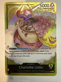 Charlotte Linlin Foil - ST07-001 - NM - One Piece TCG Leader - Image 1