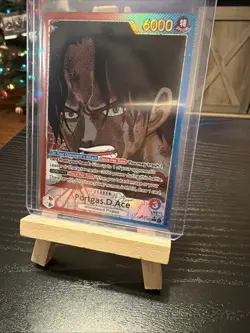 One Piece Portgas.D.Ace OP13-002 Alt Art Leader ENGLISH Carrying On His Will NM - Image 1