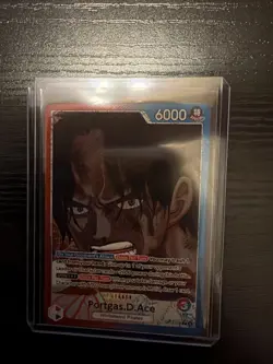 One Piece Portgas.D.Ace OP13-002 Alt Art Leader ENGLISH Carrying On His Will NM - Image 3