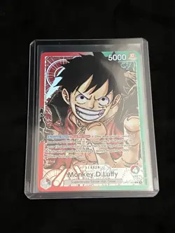 One Piece Monkey D Luffy Op01-003 Alternate Art Leader Parallel - Image 1
