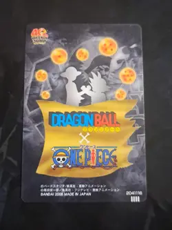 Chopper Shenron Dragon Ball One Piece Weekly Jump 40th Anniversary Special Card - Image 2