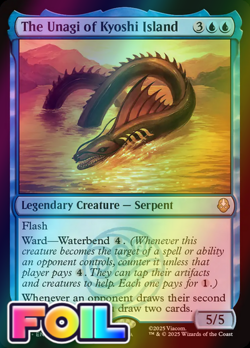 x1 The Unagi of Kyoshi Island FOIL TLA Avatar MTG 77 M/NM 1x - Image 1