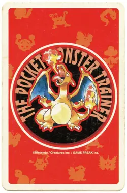 1996 Squirtle Ace of Hearts Pokemon Red Charizard Playing Card Japan Original - Image 3