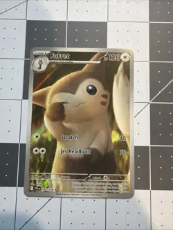 Pokemon TCG Furret Card Journey Together 168/159 Near Mint Condition - Image 1