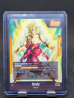 Broly FB08-073 Leader ALT ART L* Saiyan's Pride Dragon Ball English Card Fusion - Image 2