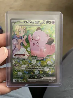 Pokemon TCG Journey Together Lillie's Clefairy EX Card 184/159 SIR - Image 1