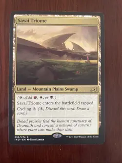 Savai Triome Ikoria: Lair of Behemoths MTG Land Regular Rare Card #253 - Image 1