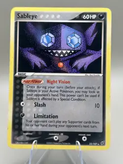 Pokemon TCG Card 2005 Deoxys - Sableye 23/107 - Image 1