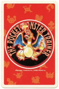 1996 Gyarados 2 of Hearts Pokemon Red Charizard Playing Card Japan Original - Image 3
