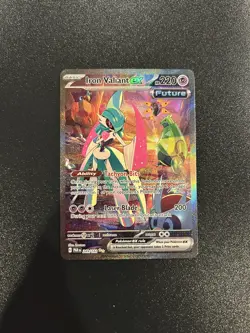Pokemon Cards Iron Valiant ex 249/182 Paradox Rift Special Illustration Rare NM - Image 1