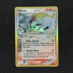 2005 Pokemon Flareon 5/113 Delta Species Reverse Holo Foil RGV-R82-3JL Gold Card - Image 3