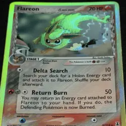 2005 Pokemon Flareon 5/113 Delta Species Reverse Holo Foil RGV-R82-3JL Gold Card - Image 4