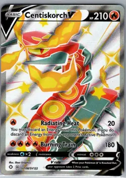 Centiskorch V SV108/SV122 Shining Fates: Shiny Vault - Pokemon Card - NM - Image 1