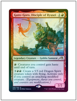 1x Goro-Goro, Disciple of Ryusei, Foil, Magic The Gathering MTG NM - Image 1